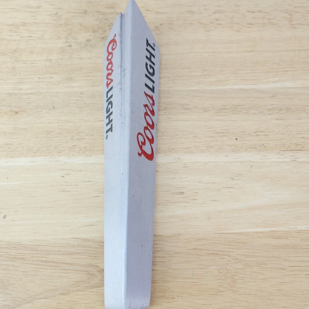 Coors Light Beer Draft Beer Tap Handle Silver Rocky‎ Mountains Man Cave